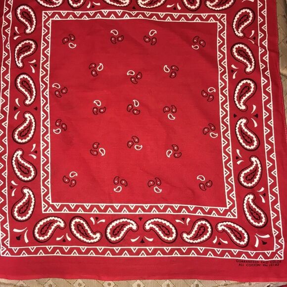 VTG, 4 Ps, BANDAS GUARANTEED FAST COLOR ALL COTTON RN 14193 UNISEX SZ, 18X16 main image 8